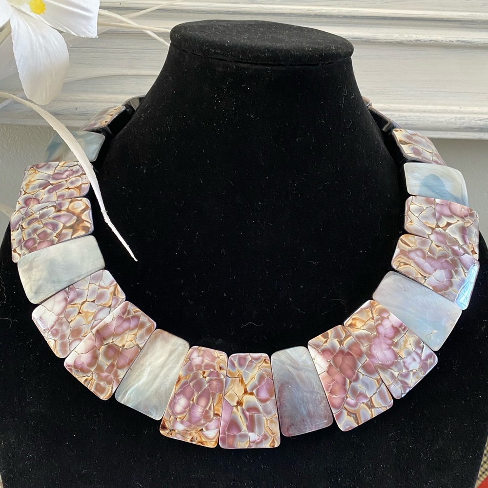 Viktoria Hayman Mother of Pearl Abalone Necklace